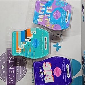 3 New SCENTSY Wax Bars - Dream Big, Goals, Best Life